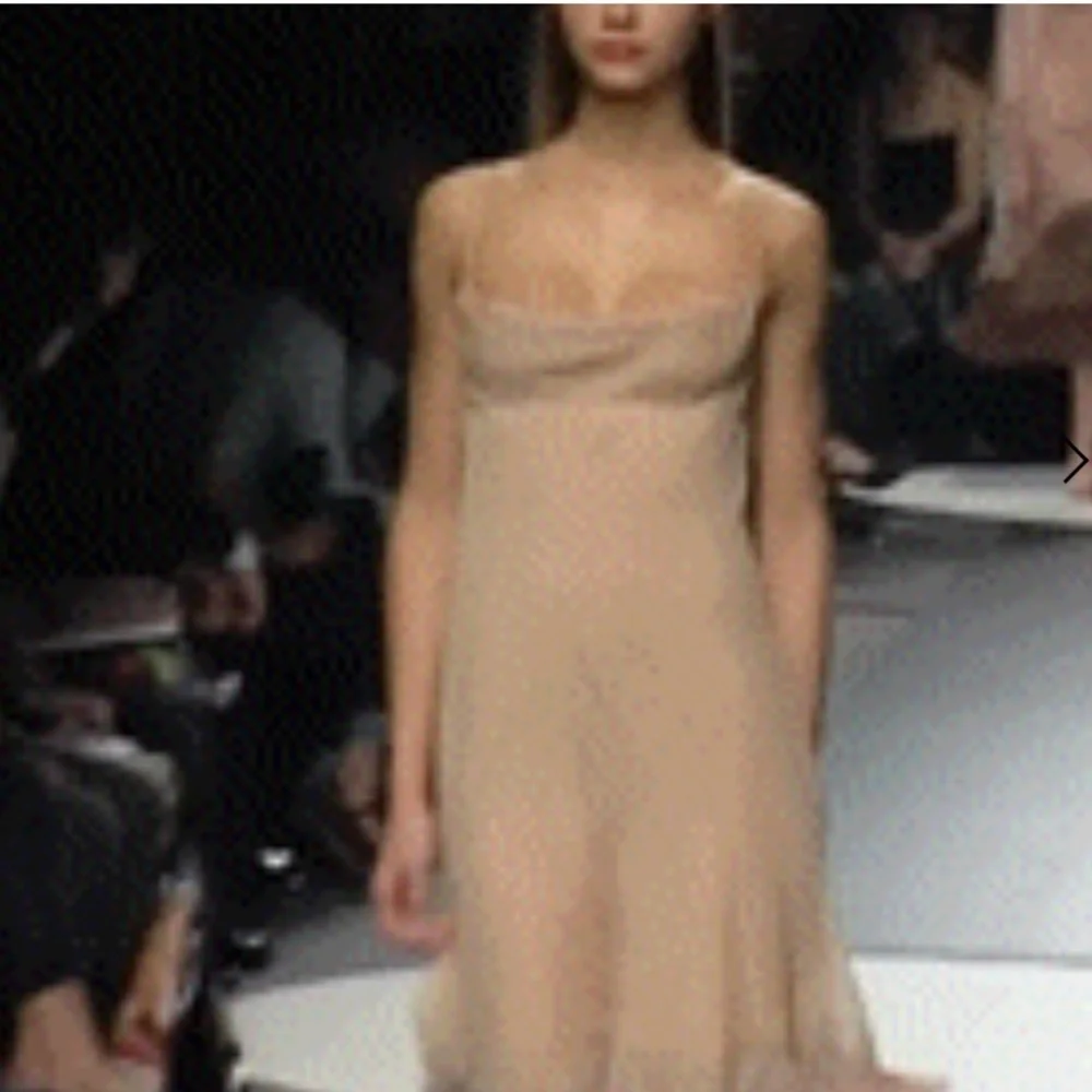 Alberta Ferretti S/S 2000 Runway 100% Silk Maxi Semi-Sheer Slip Dress - Picture 2 of 8